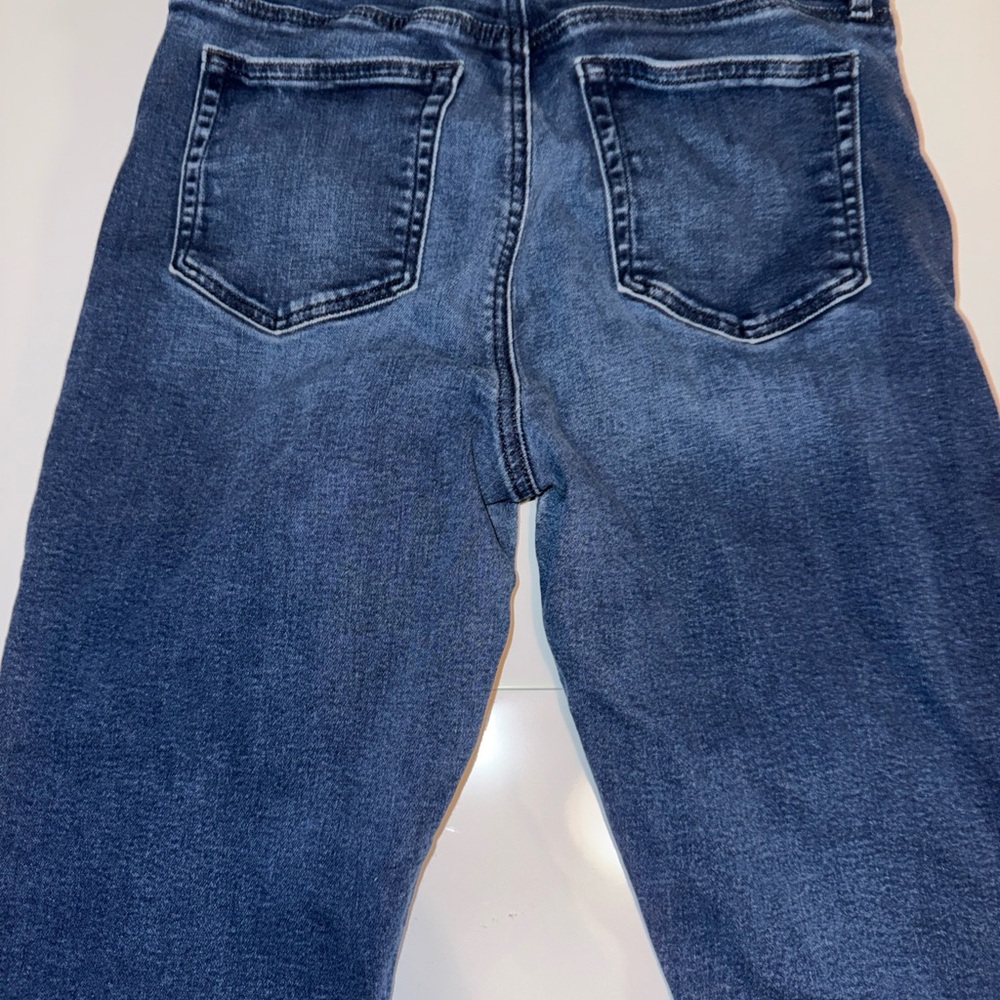 LOFT Women's Modern Skinny Jeans 30/10 Blue Dark Wash Denim Button Fly - Picture 8 of 11